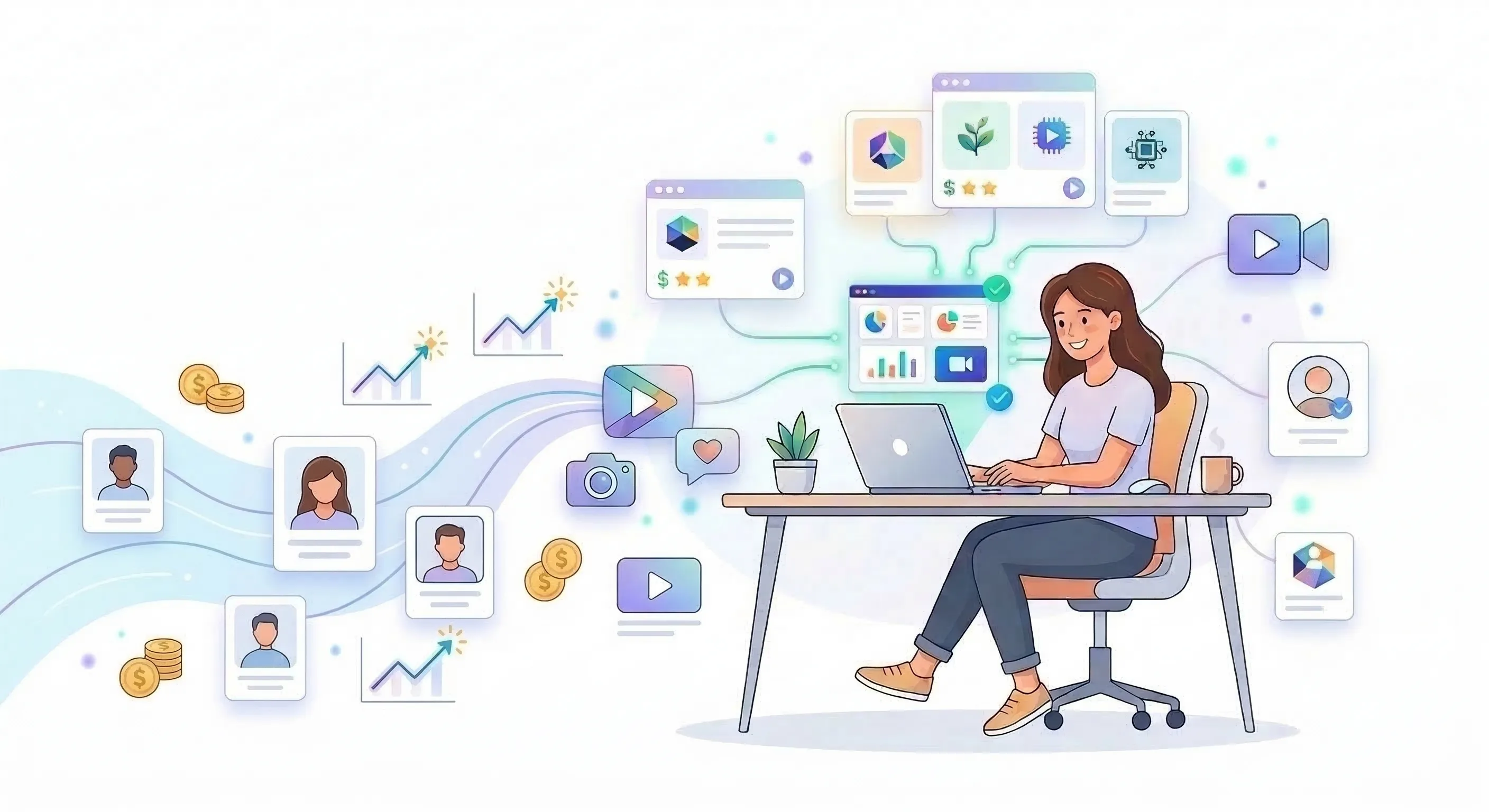 Video Marketing Illustration